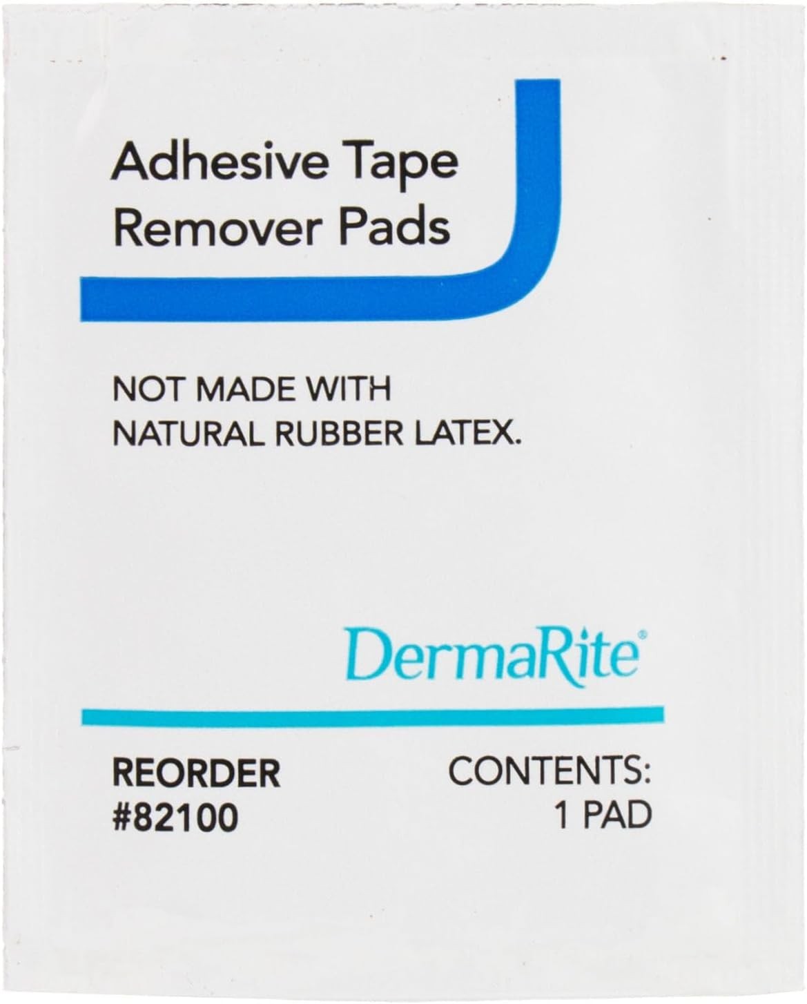 DermaRite Adhesive Remover, 1.5" x 3.5" Alcohol-Based Wipe - DER82100 - LL Medico