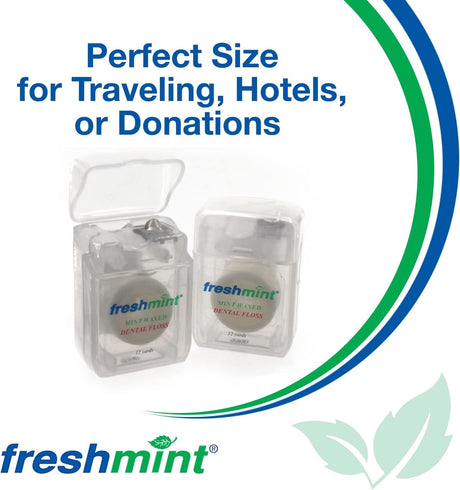 Freshmint Mint Waxed Dental Floss, 12 Yards