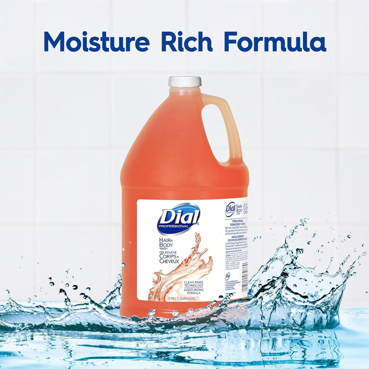 Dial Professional Hair + Body Wash, 1 Gallon Jug