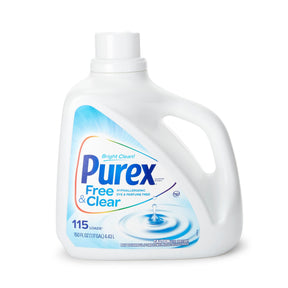 Purex Free & Clear, Liquid Laundry Detergent, Unscented, Hypoallergenic, 150 fl oz - DIA05020 - LL Medico