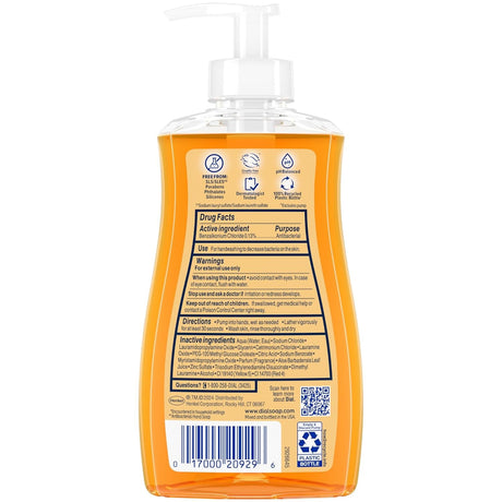 Dial Professional Antibacterial Defense Liquid Hand Soap with Aloe, Gold, 11 fl oz, Box of 12