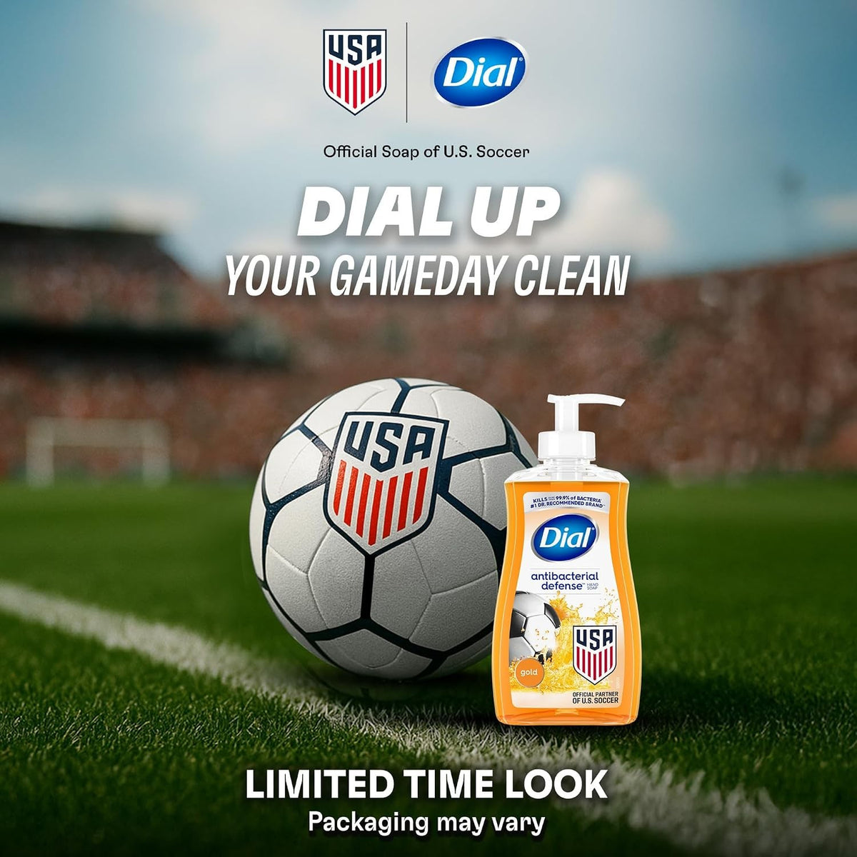 Dial Professional Antibacterial Defense Liquid Hand Soap with Aloe, Gold, 11 fl oz, Box of 12