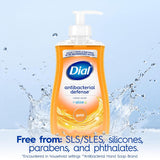 Dial Professional Antibacterial Defense Liquid Hand Soap with Aloe, Gold, 11 fl oz, Box of 12