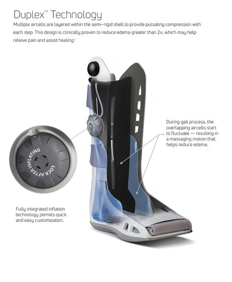 DJO Aircast AirSelect Standard Tall Pneumatic Air Walker Boot