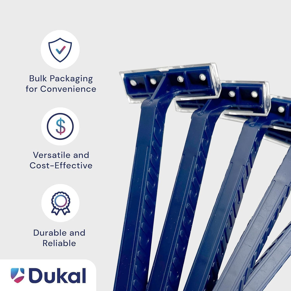 DawnMist Disposable Razor Standard Twin-Blade, Blue Handle