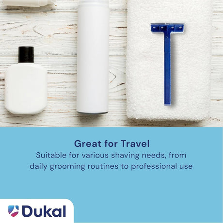 DawnMist Disposable Razor Standard Twin-Blade, Blue Handle
