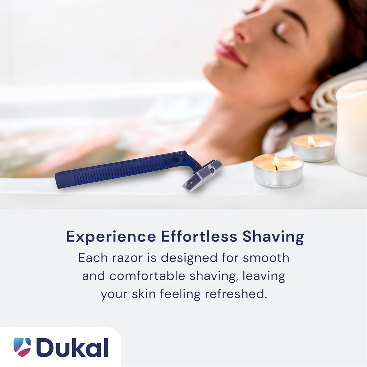 DawnMist Disposable Razor Standard Twin-Blade, Blue Handle
