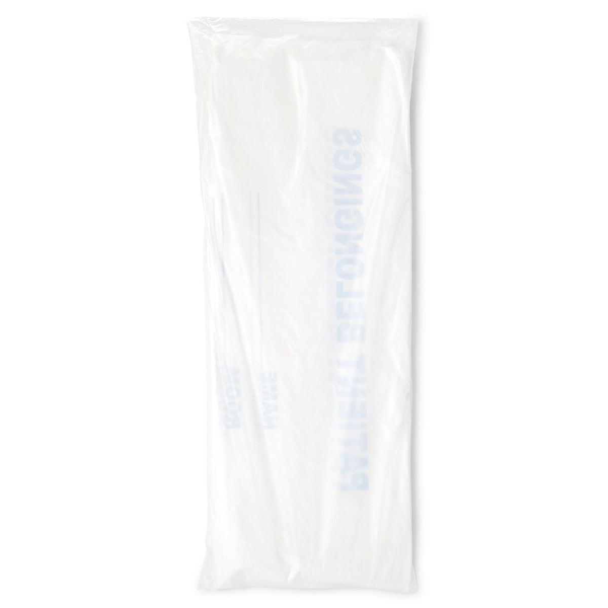 DawnMist Patient Belongings Bag, White, 20" x 20", Plastic, Drawtape Closure - DSPB01 - LL Medico
