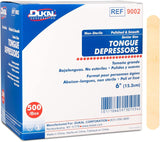 Dukal Tongue Depressor, Non Sterile, 6"