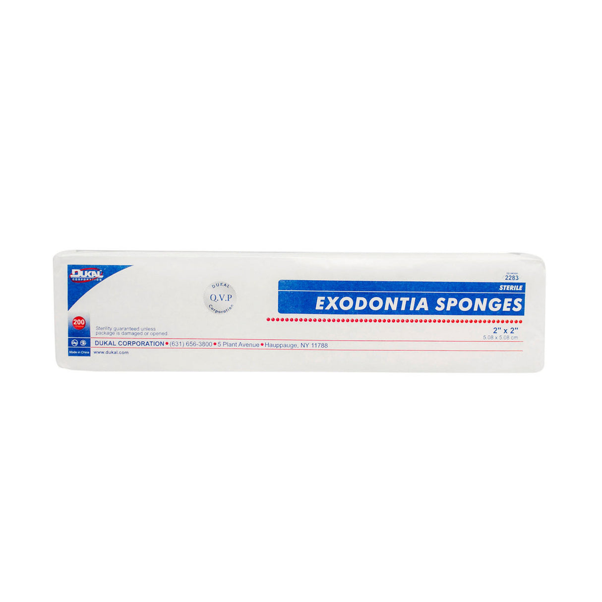 Dukal Sterile Gauze Sponge, 2 x 2 Inch, 8-Ply