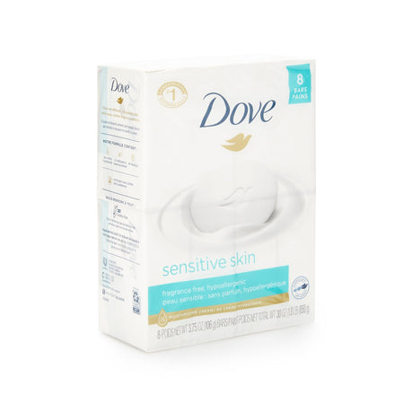 Dove Sensitive Skin Bar Soap, Unscented, 3.75 oz