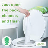 McKesson Flushable XL Wipes, Fresh Scent, 12.5" x 7.5"