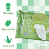 McKesson Flushable XL Wipes, Fragrance Free, 12.5" x 7.5"