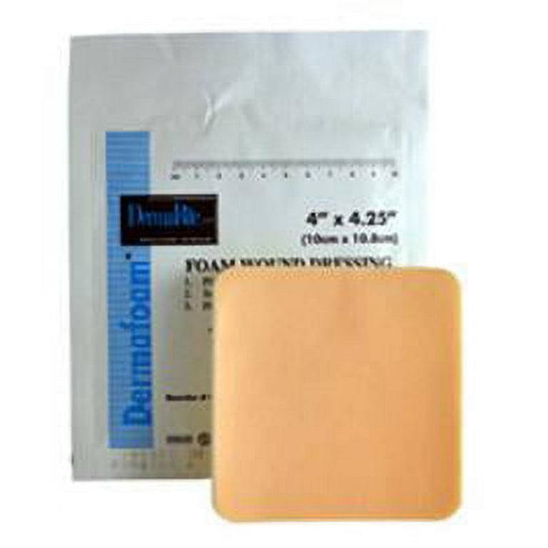 DermaFoam Nonadhesive without Border Foam Dressing, 6 x 6 Inch