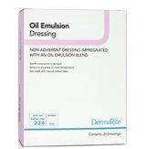 DermaRite Oil Emulsion Impregnated Dressing, 3 x 3 Inch
