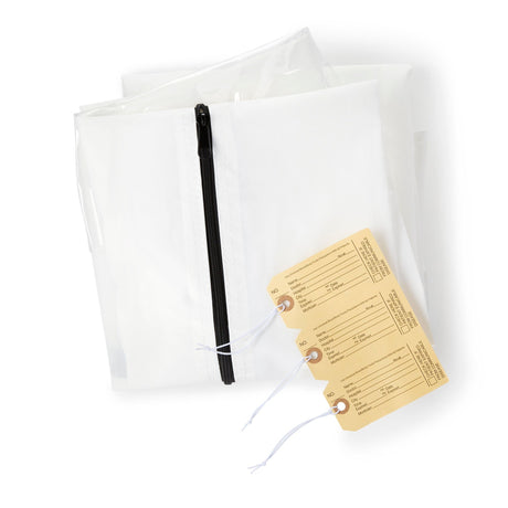 EnviroMed-Bag Post Mortem Bag, One Size Fits Most, 36 x 92", White, Olefin Film, Zipper Closure, Envelope Style, 250 lb Weight Capacity - EMD2-3692A - LL Medico