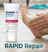 Ease-Z Diabetics' Dry Skin Therapy Foot Cream with Zinc, 4.4 oz