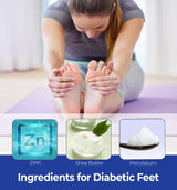 Ease-Z Diabetics' Dry Skin Therapy Foot Cream with Zinc, 4.4 oz