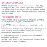 LUNA 4 body Massaging Body Brush, Evergreen
