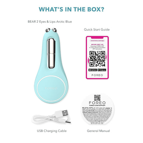 BEAR 2 Eyes & Lips Microcurrent Line Smoothing Device, Arctic Blue