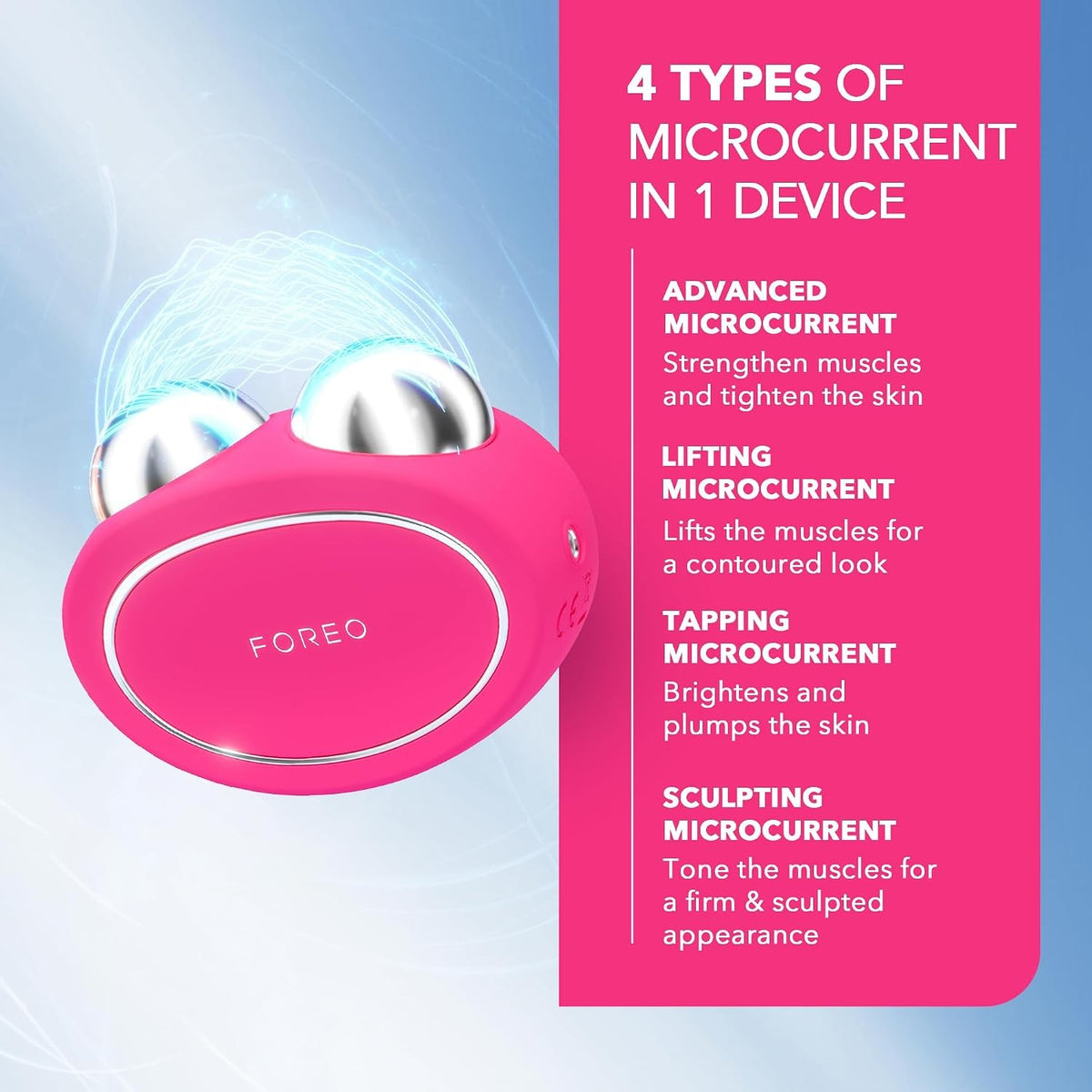 BEAR 2 Microcurrent Toning Device, Fuchsia