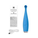ISSA baby Soft Silicone Sonic Toothbrush, Bubble Blue Dino