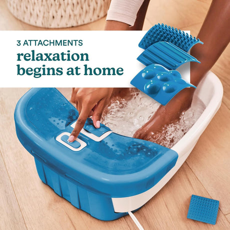 HoMedics Bubble Bliss Elite Foot Spa with Heat Boost