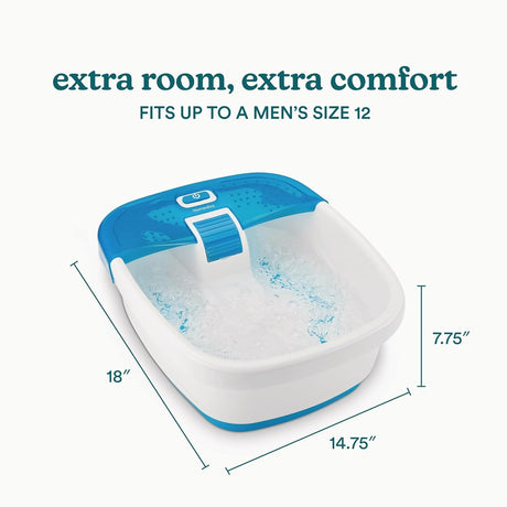 HoMedics Bubble Bliss Elite Foot Spa with Heat Boost
