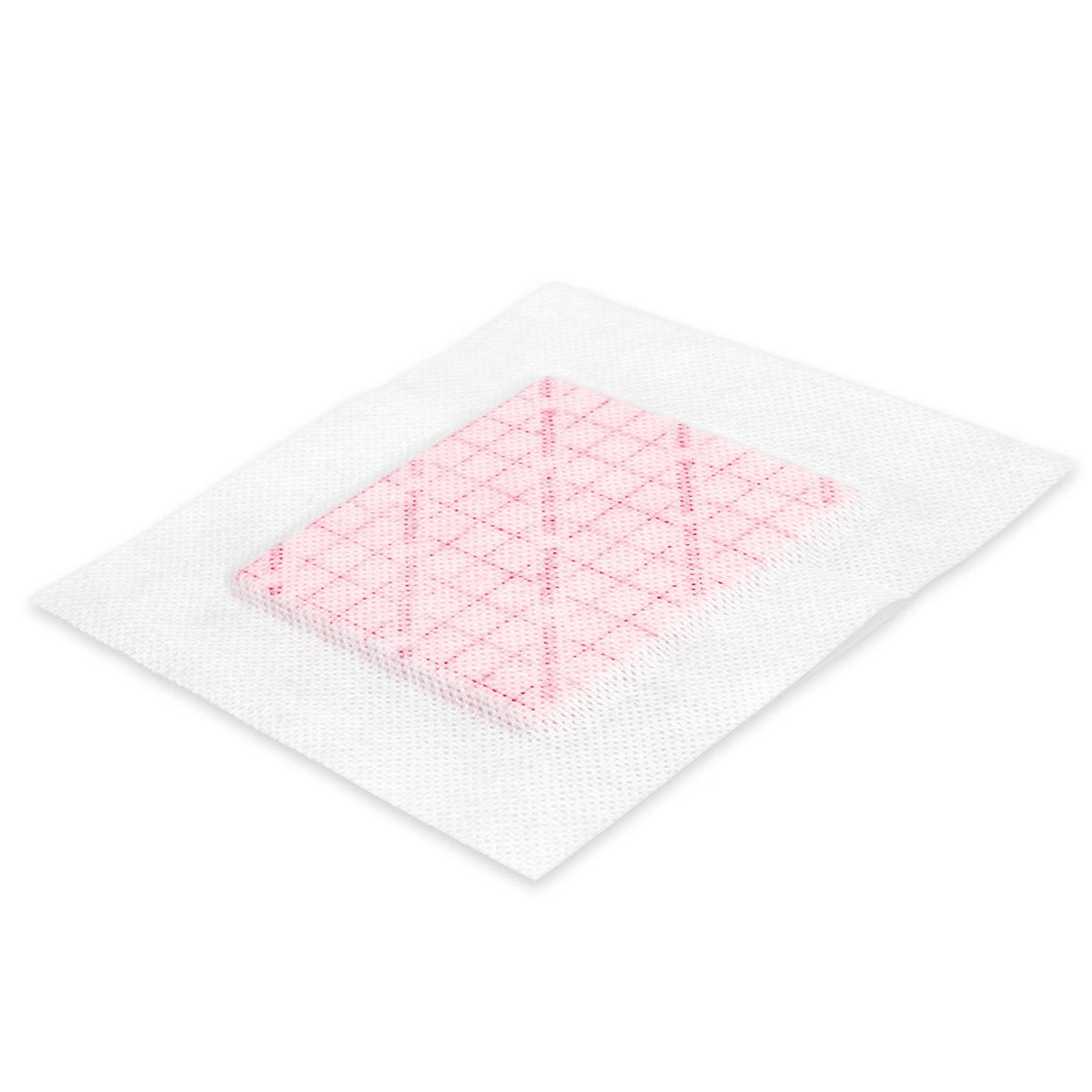 PolyMem Adhesive with Border, Foam Dressing, 6 x 6", Pink, Polyurethane Foam, Sterile - FER7606 - LL Medico