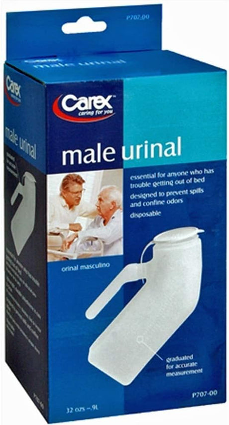 Drive Male Urinal Carex 32 Oz. / 946 Ml with Closure Single Patient Use