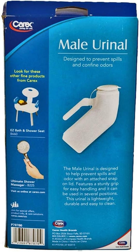 Drive Male Urinal Carex 32 Oz. / 946 Ml with Closure Single Patient Use