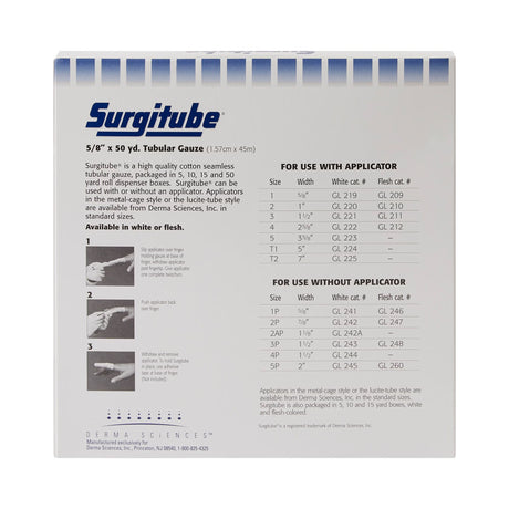 Surgitube Tubular Retainer Dressing, Size 1, 5/8 Inch x 50 Yard