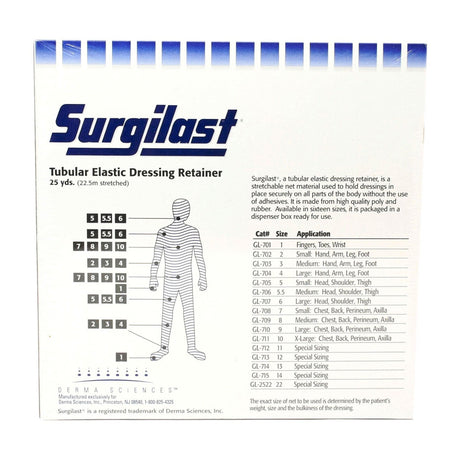 Surgilast Elastic Net Retainer Dressing, Size 3, 25 Yard