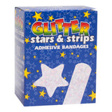 Dukal Glitter Stars & Strips Adhesive Bandages, Sterile, Assorted Sizes - GLIAST100 - LL Medico