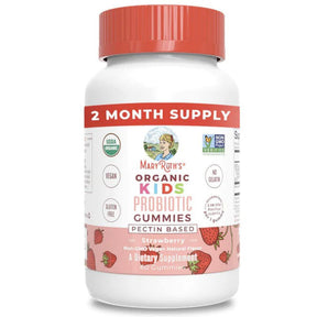 MaryRuth's Organic Kids Probiotic Gummies, 2.5 Billion CFU, Strawberry Flavor - GM-KD-PRO-OG-SG-060-RE-01 - LL Medico