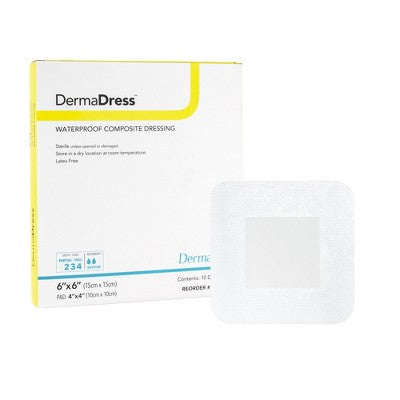 DermaDress Composite Dressing, 6 x 6 inch