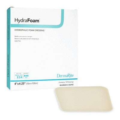 HydraFoam Nonadhesive Foam Dressing, 6 x 6 Inch