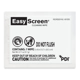Easy Screen Cleaning Wipe, Premoistened Alcohol Based Surface Cleaner, Individual Packet, Alcohol Scent, Nonsterile, 6" x 9" - H01050 - LL Medico