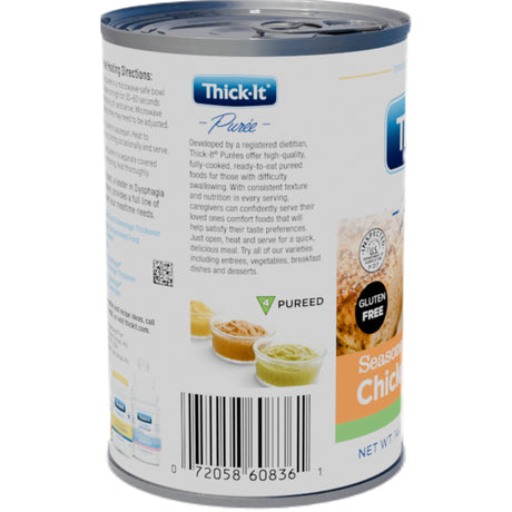 Thick-It Puree Thickened Food, Seasoned Chicken Patty Flavor, 14 oz