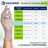 Halyard Sterling SG Nitrile Exam Gloves, Powder-Free, Gray
