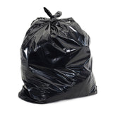 Colonial Bag Light Duty Trash Bag, Black, 10 gal, 6 Micron, 24 x 24", HDPE, X-Seal Bottom, Coreless Roll - HCR24LB - LL Medico