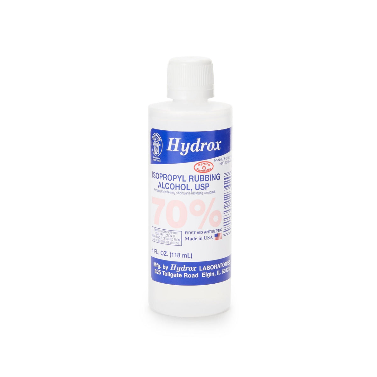 McKesson Hydrox, Isopropyl Alcohol Antiseptic, 4 oz, Bottle - HDX-I0020 - LL Medico