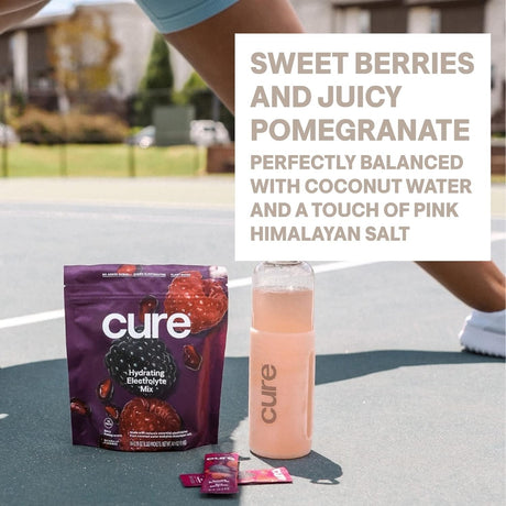 Cure Hydration Electrolyte Drink Mix, Berry Pomegranate, 7.6 oz