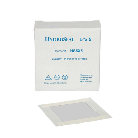 HydroSeal IV Site Barrier Protector, Clear, 5 x 5", Film / Adhesive, NonSterile - HS5X5-Box - LL Medico
