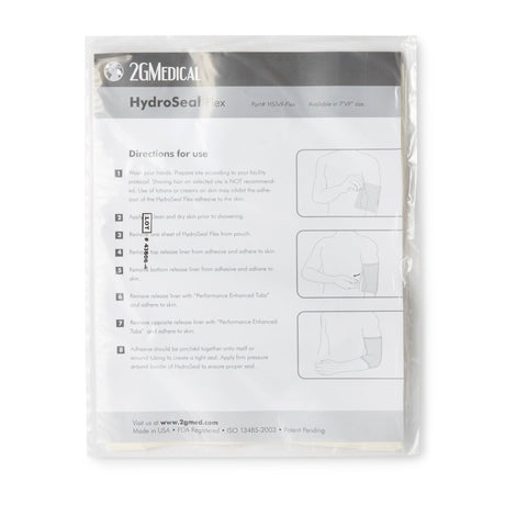 HydroSeal Flex IV Site Barrier Protector, Clear Rectangle, 7 x 9", Film / Adhesive, Nonsterile - HS7X9-Box - LL Medico