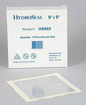 HydroSeal IV Site Barrier Protector, 9 x 9", Clear, Film, NonSterile - HS9X9-Box - LL Medico