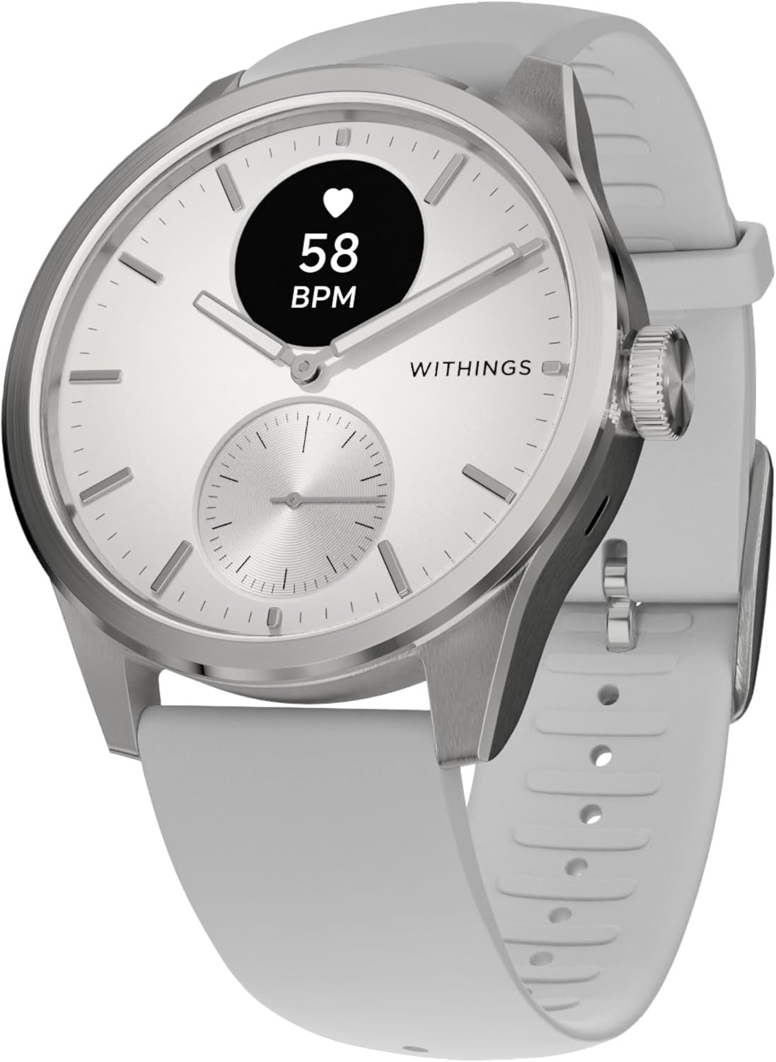 Withings ScanWatch 2 Hybrid Smartwatch, Black, 42mm