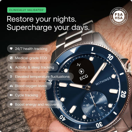 Withings ScanWatch Nova Hybrid Smart Watch, 42 mm