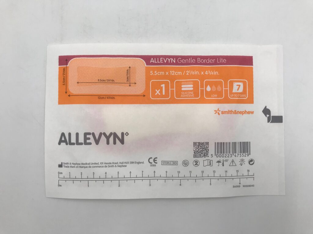 Allevyn Gentle Border Lite, 5.5 x 12 Centimeter