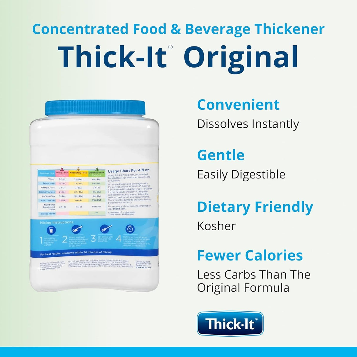 Thick-It Concentrated Food and Beverage Thickener, Unflavored, 36 oz